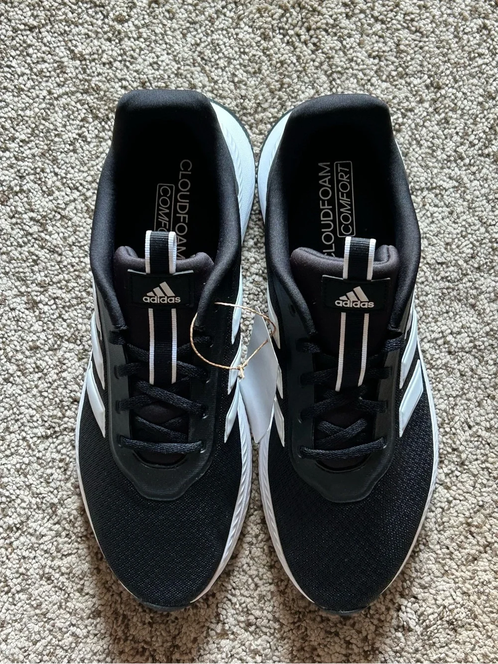 adidas X_PLR Path men's black & white running shoes size 11